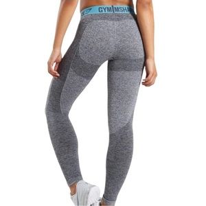Gymshark flex heathered grey leggings.